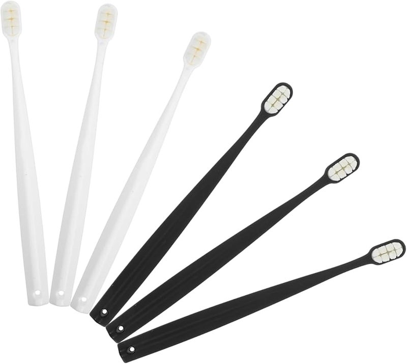 5 Pack Portable Soft Bristle Toothbrush Gentle Cleaning for Adults Travel Friendly - Image 3